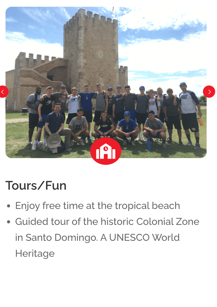 13U/14U/15U  Dominican Republic Good Boy  Baseball Week-Long MLB Experience JANUARY 2026