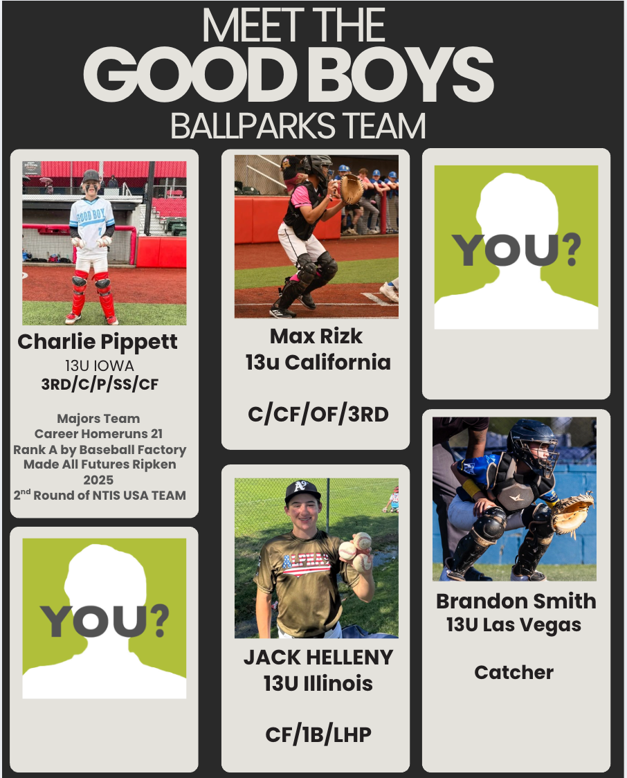 13U Ballparks of America Good Boy Platinum VIP Experience  Baseball Week-Long Experience July 19-25, 2025