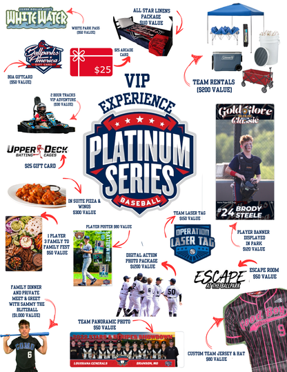 13U Ballparks of America Good Boy Platinum VIP Experience  Baseball Week-Long Experience July 19-25, 2025